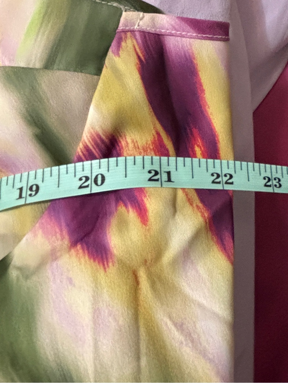 Cider Green and Purple Tie-Dye Satin Slip Dress - Picture 6 of 8